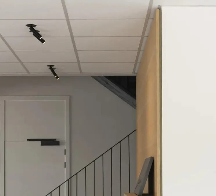 Spot encastrable, Karpo, noir et or, LED, 3000K, 450 lm, L15,2cm, H5,5cm - SLV