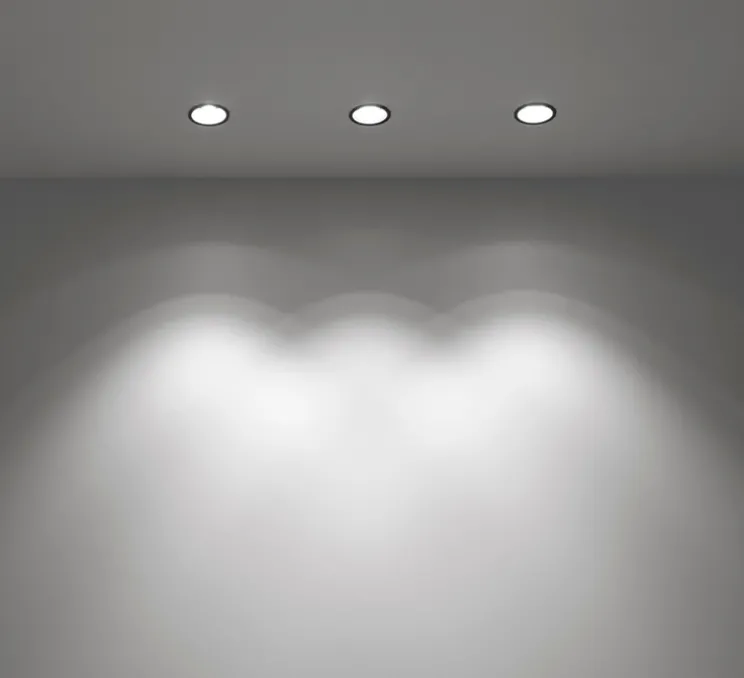 Spot encastrable, Kono Mini, noir, LED, 2700K, 290 lm, Ø3,5cm, H7,5cm - ONOK