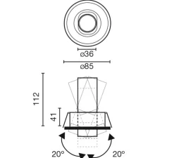Spot encastrable, Kope Downlight, blanc, LED, 3000K, 495 lm, Ø8,5cm, H11,2cm - Faro Architectural