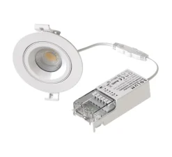 Spot encastrable, Leonis, blanc, IP65, LED, dim, 2700-3000-4000K, 850-940 lm, Ø9,56cm, H3,3cm - Solum