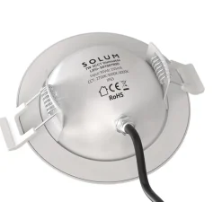 Spot encastrable, Léo orientable, blanc, IP65, LED, dim, 2700, 3000 ou 4000K, 650-690 lm, Ø10cm, H3,6cm - Solum
