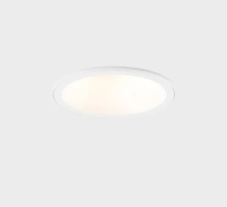Spot encastrable, Lotis Round Recessed 86 1x, blanc, IP 55, Ø8,6cm, H13,1cm - Modular