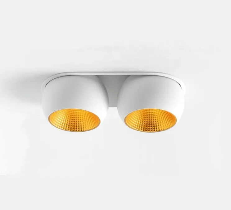 Spot encastrable, Marbul Recessed Adjustable 115 2x, blanc, LED, dim, 1800-3000K, 955 lm, L23,5cm, H5,4cm - Modular