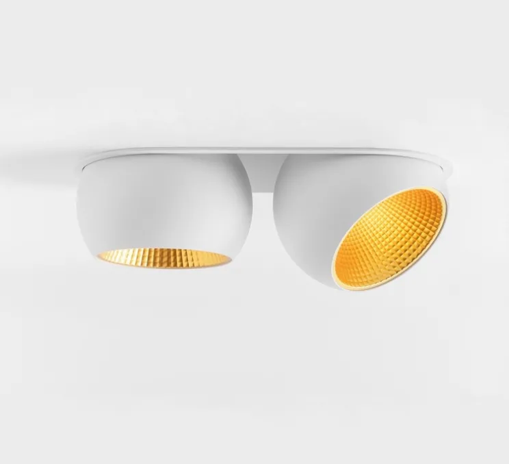 Spot encastrable, Marbul Recessed Adjustable 115 2x, blanc, LED, dim, 1800-3000K, 955 lm, L23,5cm, H5,4cm - Modular