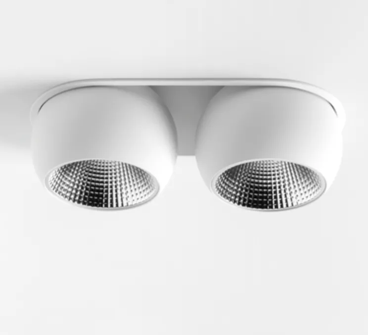 Spot encastrable, Marbul Recessed Adjustable 115 2x, blanc, LED, dim, 2700K, 852 lm, L23,5cm, H5,4cm - Modular