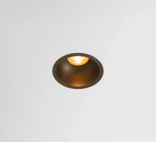 Spot encastrable, Minude Recessed 56 1x, bronze brossé, IP54, LED, dim, 2700K, 269 lm, Ø5,6cm, H7,85cm - Modular