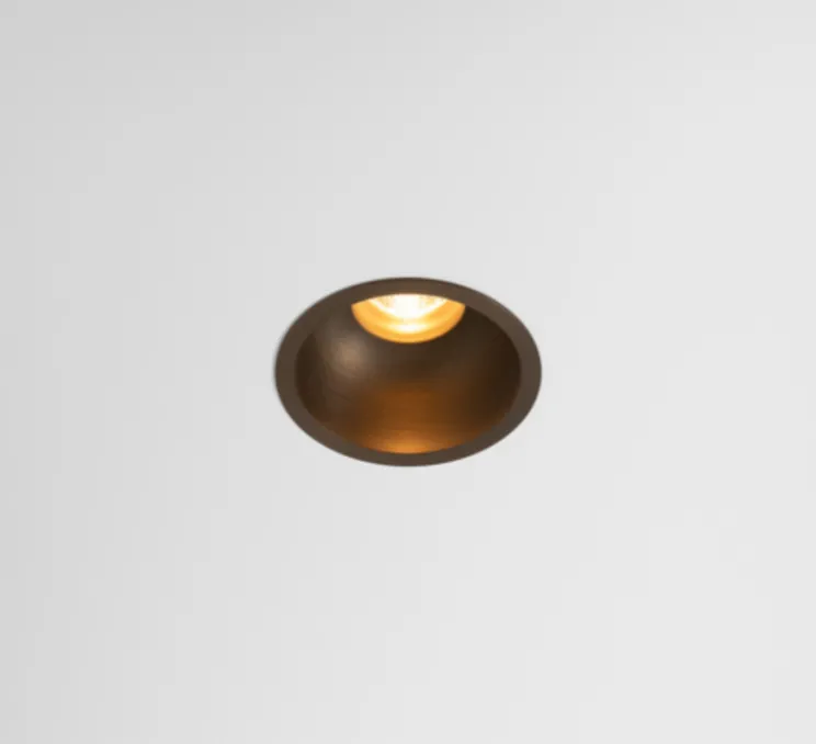 Spot encastrable, Minude Recessed 56 1x, bronze brossé, IP54, LED, dim, 2700K, 269 lm, Ø5,6cm, H7,85cm - Modular