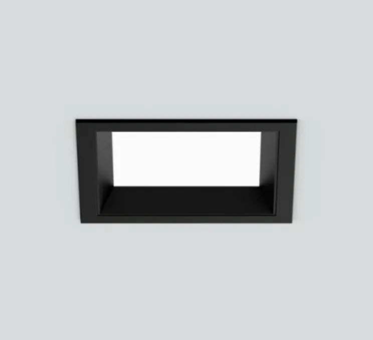 Spot encastrable, Mira 150 Square, noir, LED, 3000K, 1730 lm, L15cm, H3,3cm - XAL