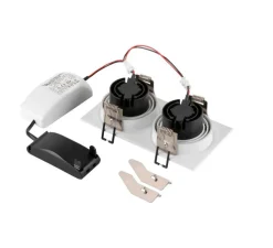 Spot encastrable, New Tria 155, blanc, dim, LED, 2700K, 610 lm, L17cm, H9cm - SLV