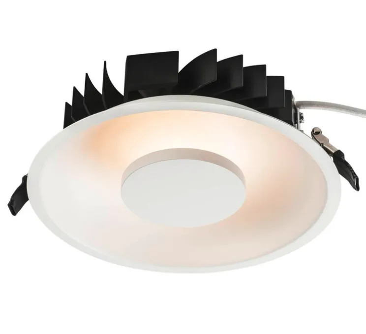 Spot encastrable, Occuldas 23, blanc, LED, dim, 3000K, 1500 lm, Ø22,6cm, H7,8cm - SLV