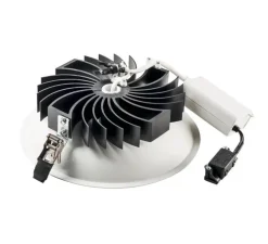 Spot encastrable, Occuldas 23, blanc, LED, dim, 3000K, 1500 lm, Ø22,6cm, H7,8cm - SLV