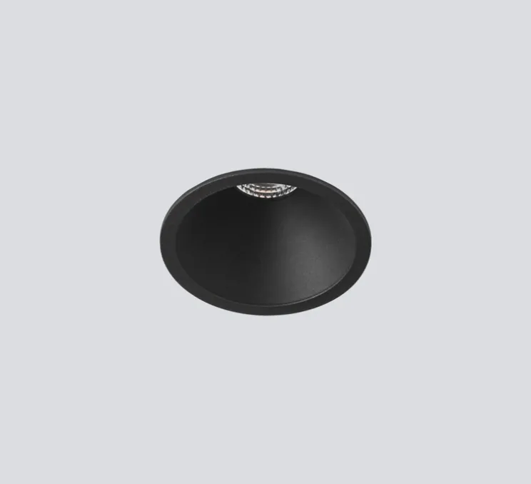 Spot encastrable, Optik 1, noir, Non-dimmable, IP 43, LED, 3000 K, 766 lm, Ø6,9cm, H7,5cm - Onok