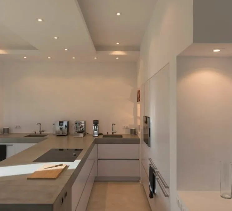 Spot encastrable, orientable, NEW TRIA 68, blanc mat, LED, dim, 1800-3000K, lm, L8,2cm, P4cm - SLV