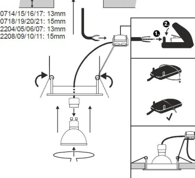 Spot encastrable, orientable, Pika, bronze, Ø8,3cm, H10cm - Slv