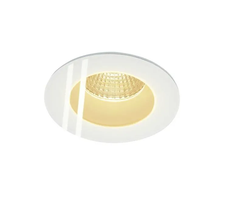 Spot encastrable, Patta-f, blanc, IP65, , 3000K, 860 lm, Ø8,3cm, H6,2cm - SLV