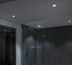 Spot encastrable, Patta-I, blanc intérieur or, IP65, LED, dim, 3000K, 440 lm, L8cm, H4cm - SLV