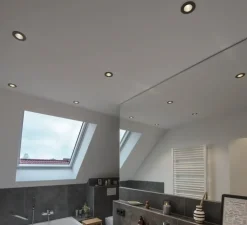 Spot encastrable, Patta-I, noir, IP65, LED, dim, 1800-3000K, 440 lm, Ø8cm, H4cm - SLV