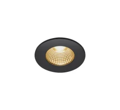 Spot encastrable, Patta-I, noir, IP65, LED, dim, 1800-3000K, 440 lm, Ø8cm, H4cm - SLV