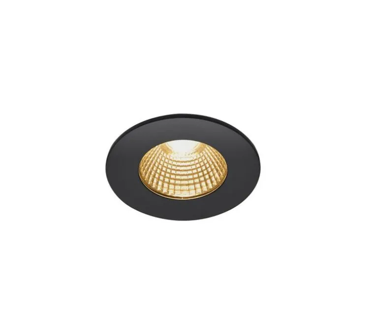 Spot encastrable, Patta-I, noir, IP65, LED, dim, 1800-3000K, 440 lm, Ø8cm, H4cm - SLV