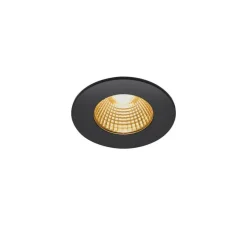 Spot encastrable, Patta-I, noir, IP65, LED, dim, 1800-3000K, 440 lm, Ø8cm, H4cm - SLV