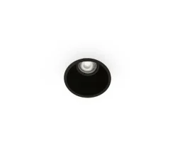 Spot encastrable, salle de bain, Fresh IP44, noir, Ø9cm, H6cm (hauteur plafond recommandée 14,5cm) - Faro