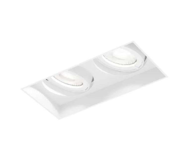 Spot encastrable, Strange petit 2.0, blanc, LED, dim, 3000K, 1140 lm, L10,2cm, H5,2cm - Wever&Ducré