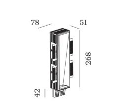Spot encastrable, Strange trimless 2,7, blanc mat, LED, 2700K, L7,8cm, H26,8cm - Wever&Ducré