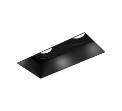 Spot encastrable, Strange 2.0 LED, noir, LED, 3000K, 2x550/740lm, L7cm, H9cm - Wever&Ducré