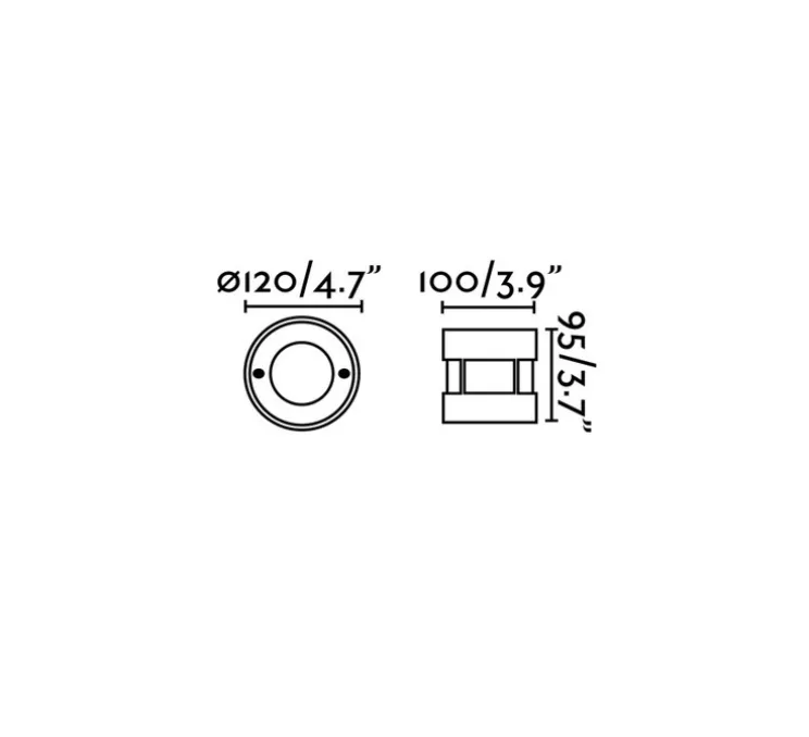 Spot encastrable, Suria 120, inox, IP67, 175lm, 3000K, Ø12cm, H9,5cm - Faro