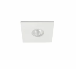 Spot encastrable, Tast Square, blanc, IP65, LED, 2700K, 350 lm, Ø5,5cm, H2,8cm - Faro