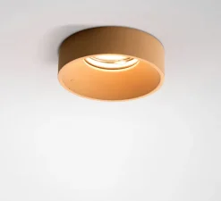 Spot encastrable, Teo, Jaune ambre, Ø9,7cm, H3cm - Plato Design