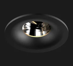 Spot encastrable, Titan Fix Round Organic, 40°, Bobbytrap springs, noir mat, dim, LED, 2700K, 1100lm, Ø8,5cm, H6,8cm - Doxis