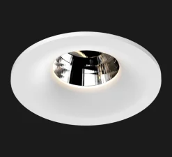 Spot encastrable, Titan Fix Round Cone, 40°, Boobytrap springs, blanc mat, LED, 2700K, 1100lm, Ø8,5cm, H6,8cm - Doxis