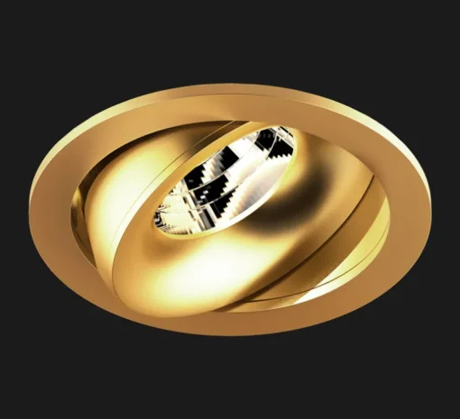 Spot encastrable, Titan Mix Round Org 930 40° Gold + Non Dim Driver +Trapezium springs, or, LED, 3000K, 1156 lm, Ø9,2cm, H6,8cm - Doxis