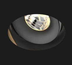 Spot encastrable, Titan Trimless Deep Cone, 40°, noir mat, dim, LED, 3000K, 1156lm, Ø8,4cm - Doxis