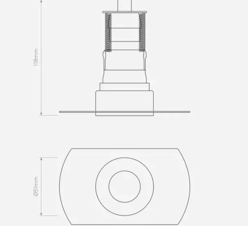 Spot encastrable, Trimless Mini, blanc, Ø5,1cm, P11,8cm - Astro