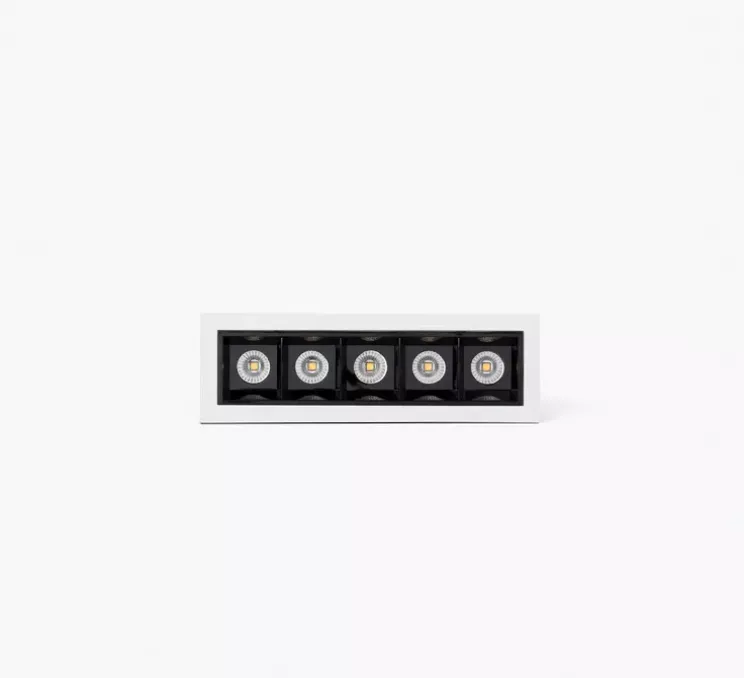 Spot encastrable, Troop, blanc, LED, 3000K, 852 lm, 48°, L13,7cm, H4,4cm - Faro