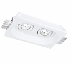 Spot encastrable, Vertbois, plâtre, prêt à peindre, Philippine, blanc, L25,5cm, H15,5cm - Nedgis