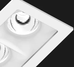 Spot encastrable, Vesto Quadro, blanc, LED, dim, 2700K, 1872 lm, L18,6cm, H7cm - Doxis