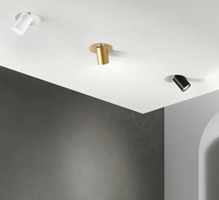 Spot encastrable, Vulkan, base prête à peindre, cylindre blanc, Ø16,5cm, H14,5cm - Nedgis