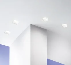 Spot encastrable,Vertbois, prêt à peindre, Francette Q1, blanc, L10cm, H3cm - Nedgis