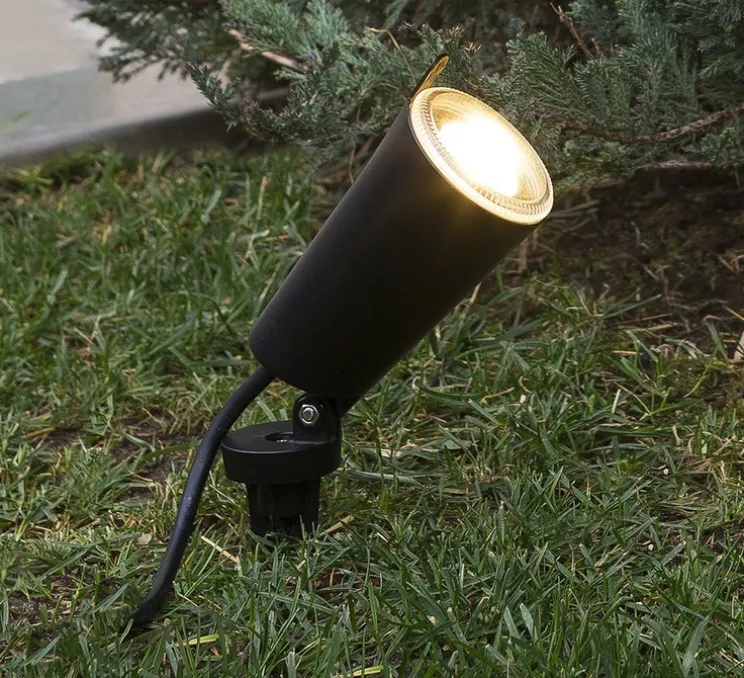 Spot extérieur à piquer, Toni, noir, L8,4cm, H17cm, IP65 - Faro