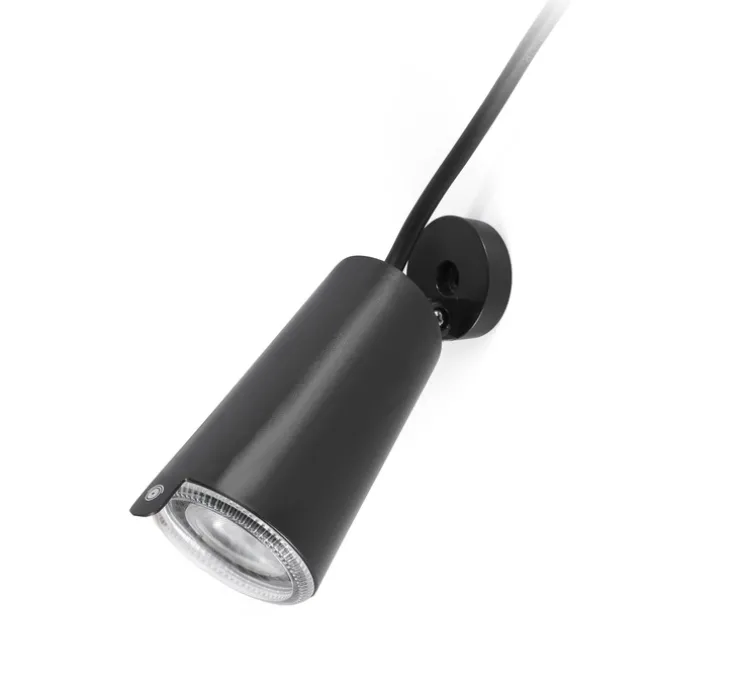 Spot extérieur à piquer, Toni, noir, L8,4cm, H17cm, IP65 - Faro