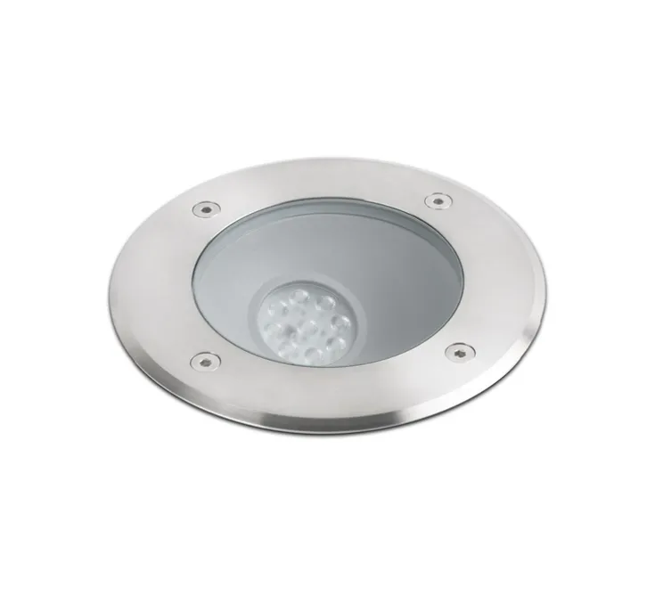 Spot extérieur de sol encastrable, Salt, asymétrique, LED, 3000K, Ø18cm, IP67, 45° - FARO