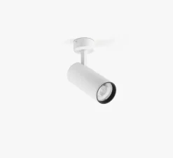 Spot, Fost Surface, blanc, LED, dim, TRIAC, 2700k, 28W, 18°, CRI>97, 2210 lm, Ø7cm, H16,5cm - Faro