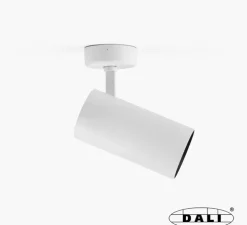 Spot, Fost Surface, blanc, LED, dim, DALI, 42W, 38°, 2700K, 3469 lm, Ø9cm, H18cm - Faro