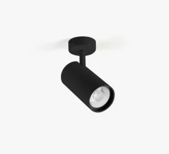 Spot, Fost Surface, noir, LED, dim, triac, 4000k, 42W, 38°, CRI>97, 3684 lm, Ø9cm, H18cm - Faro