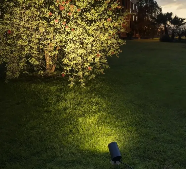 Spot, Helia L, anthracite, IP66, LED, dim, 3000K, 1340 lm, Ø10cm, H15cm - SLV