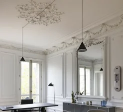 Spot, Horn, blanc, Ø7,6cm, H12cm - Slv