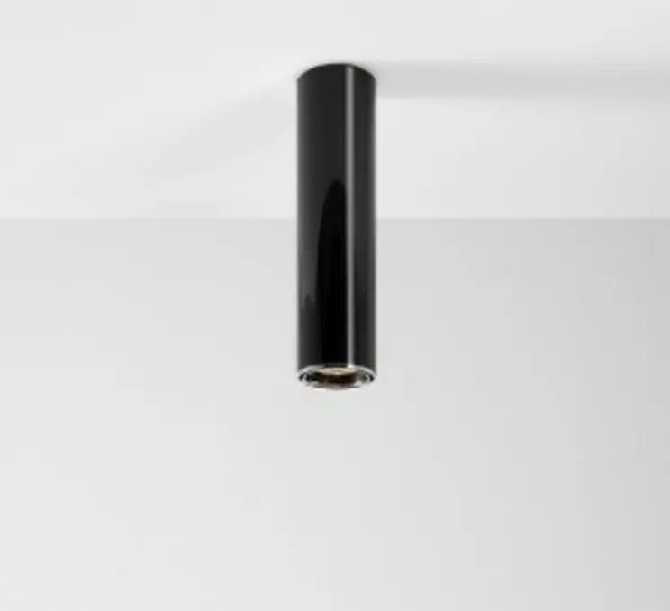 Spot, Ilio Ceiling 36, noir brillant, Ø9cm, H37cm - Artemide